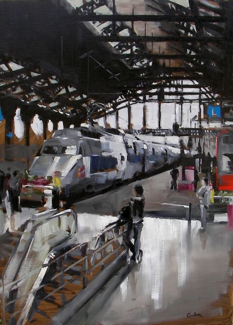 "Un quai gare de Lyon" Huile sur toile, 100 x 73 cm
VENDU