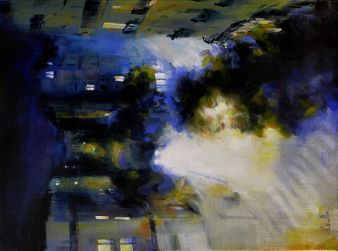 "Les profondeurs de la nuit" Huile sur toile, 73 x 54 cm
VENDU