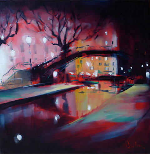"Nuit sur le canal" Huile sur toile, 50 x 50 cm
VENDU