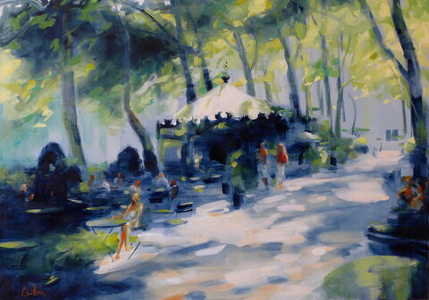 "Summer light in Bryant Park" Huile sur toile, 65 x 92 cm
VENDU