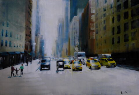 "New York, 5th Avenue" Huile sur toile, 89 x 130 cm
VENDU
