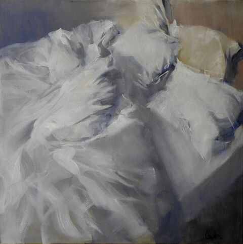 "Le lit défait" Huile sur toile, 80 x 80 cm
VENDU